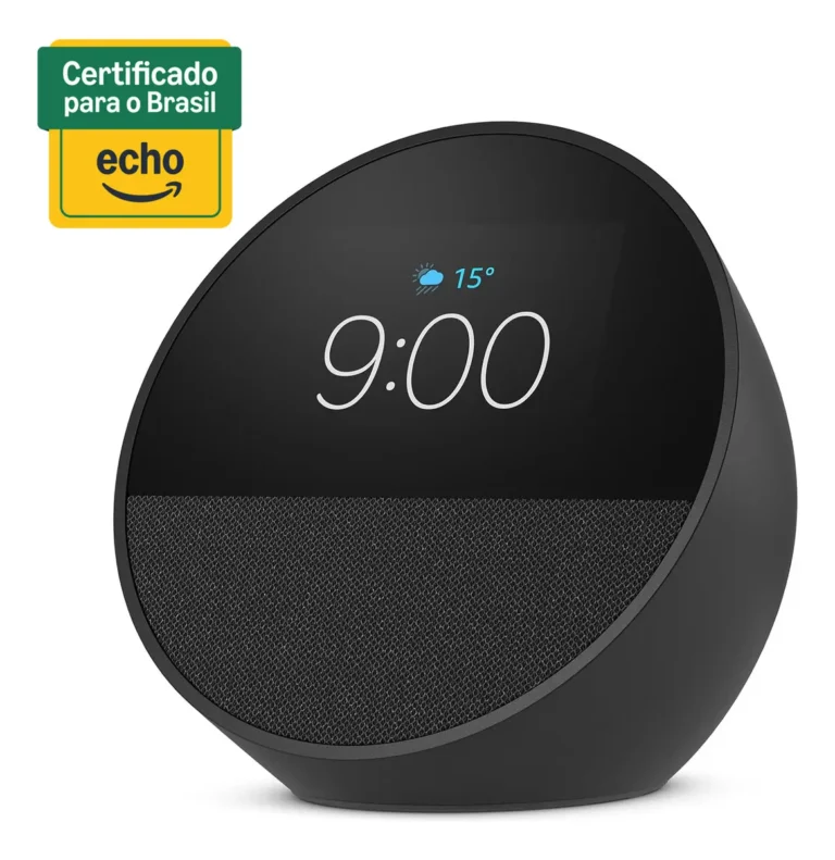 echo spot 2024 com alexa despertador inteligente"