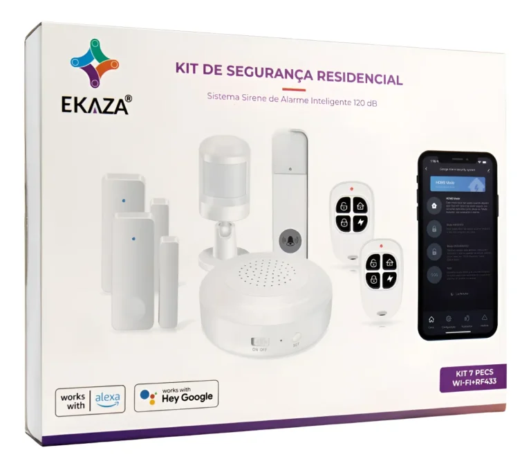 kit alarme residencial inteligente wifi ekaza vale a pena