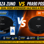 comparativo robo aspirador ekaza zuno vs pra90 positivo qual vale a pena