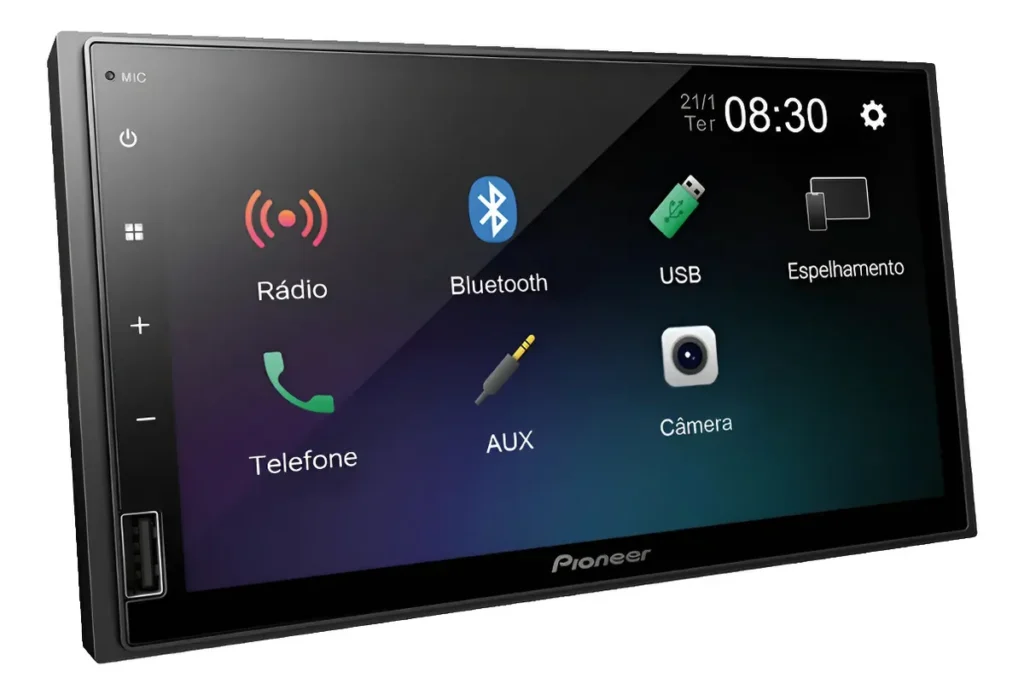 Pioneer DMH-145BR multimídia 7 polegadas