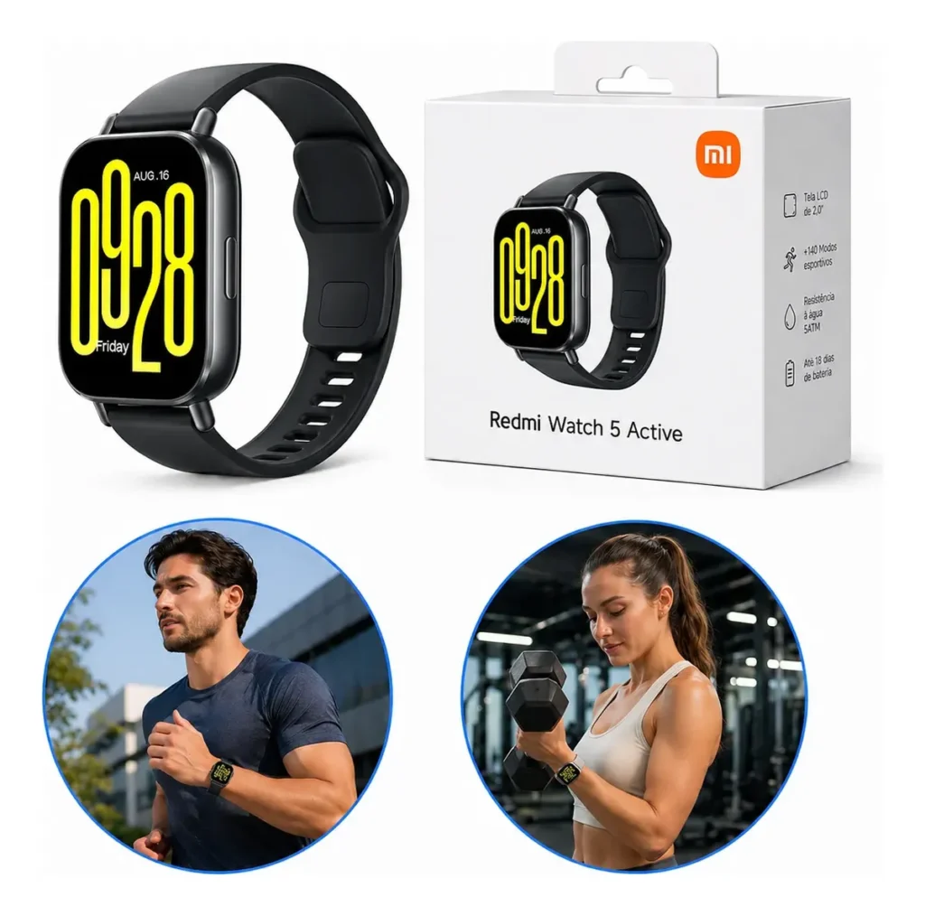 Relógio Smartwatch Redmiwatch 5 Active vale a pena