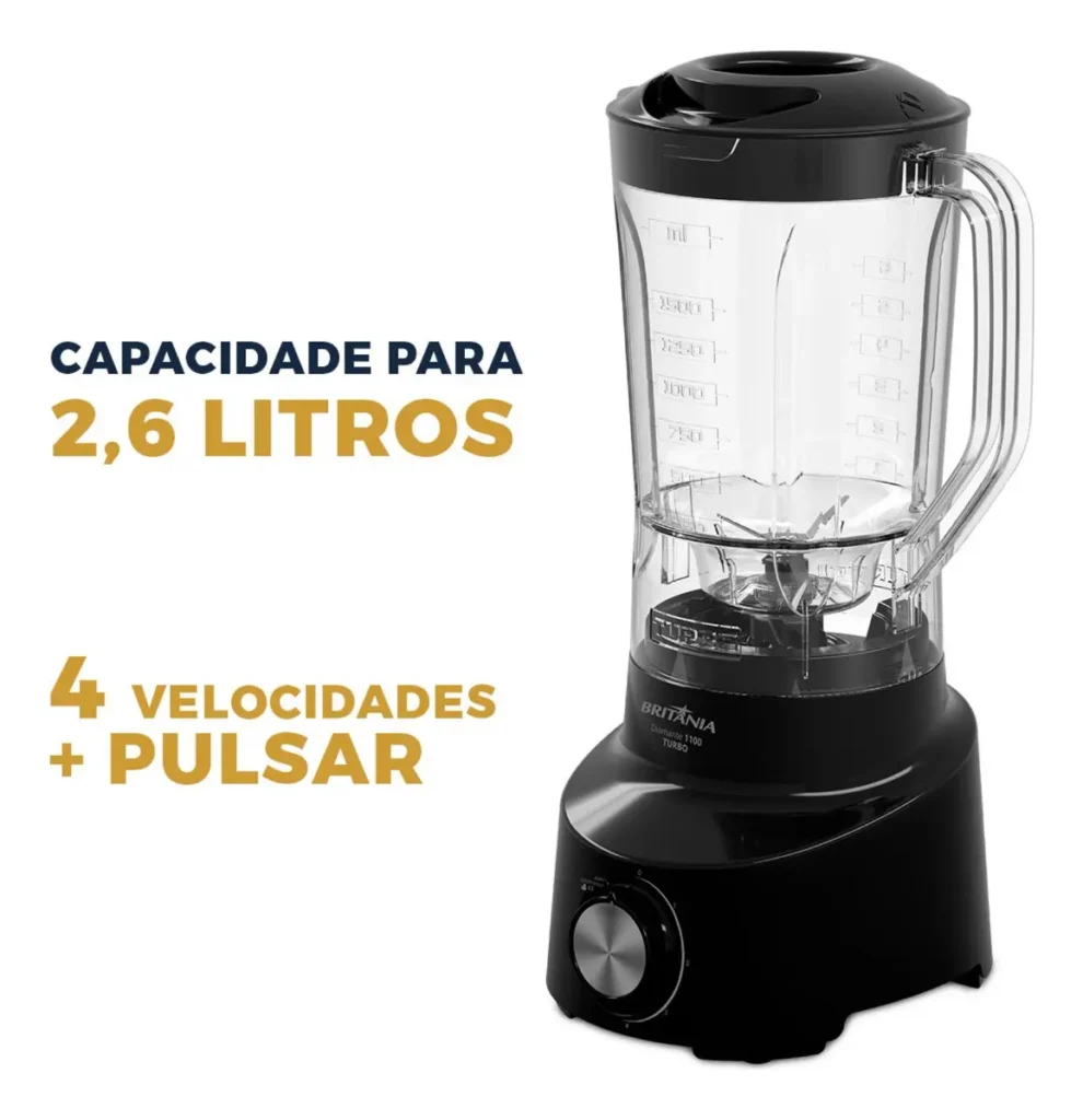 Liquidificador Britânia 2.6l Diamante 1100 vale a pena