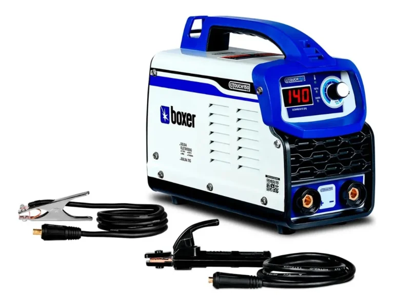 Máquina solda inverter Touch 150 BV branco/azul Profissional Boxer