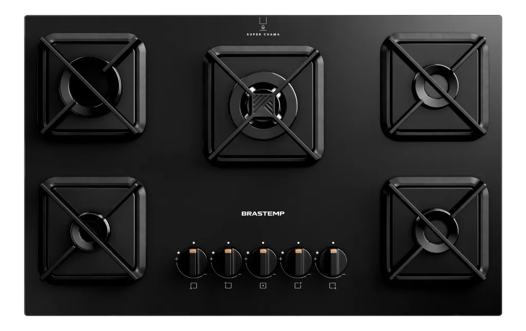 Cooktop Brastemp a Gás 5 Bocas - BDS75AE