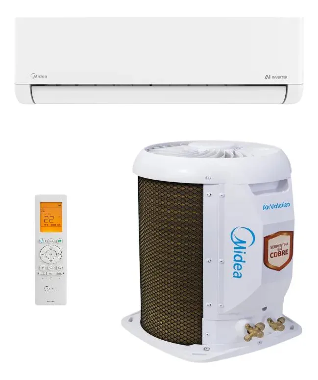 Ar-Condicionado Split 9000 BTUs AI AirVolution Frio Midea
